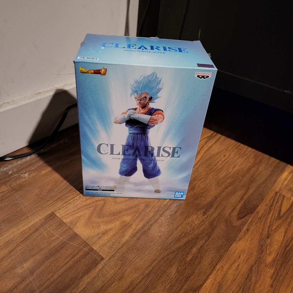 Banpresto Prize Dragon Ball Super Clearise Figure Super Saiyan God Blue Vegito